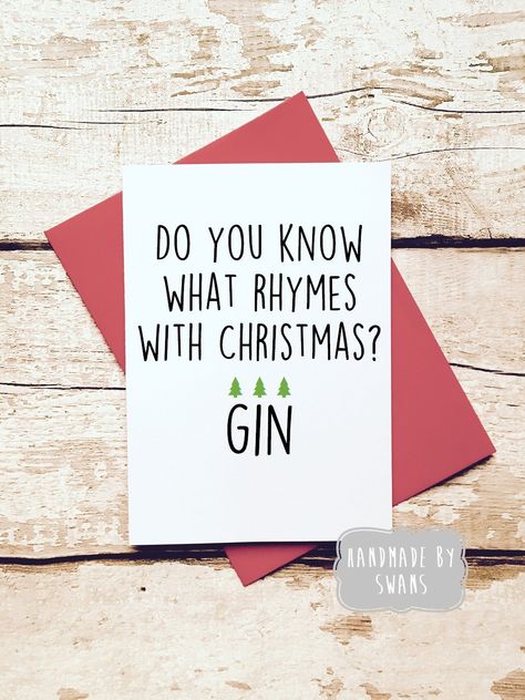 funny christmas card for friend gin lover funny card boyfriend girlfriend husband wife pack of cards multipack humourous card by handmadebyswans on - Christmas Card For Girlfriend funny christmas card for friend gin lover funny card boyfriend girlfriend husband wife pack of cards multipack humourous card by handmadebyswans on - Christmas Card For Girlfriend