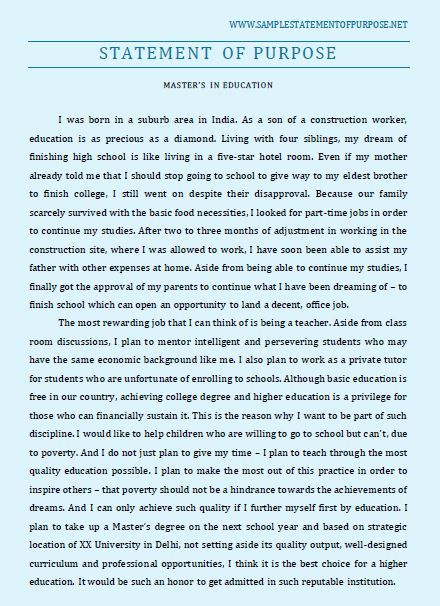 how to finish a personal statement