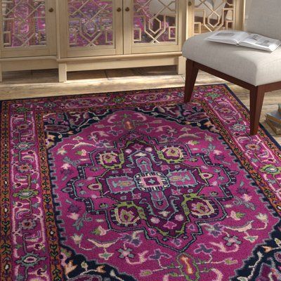 Bungalow Rose Blokzijl Hand Tufted Wool Pink Area Rug Wayfair In 2020 Pink Area Rug Area Rugs Purple Area Rugs