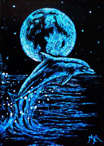 Crescent Moon Crescent Moon Art Cloud Illustration Scratchboard Clouds