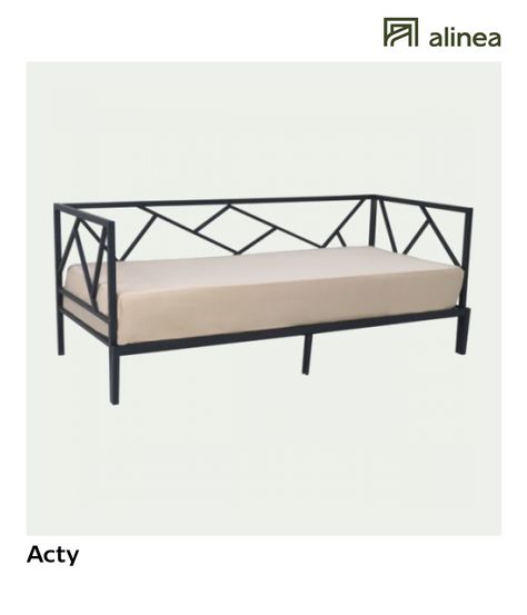 Lit Banquette Metal Noir