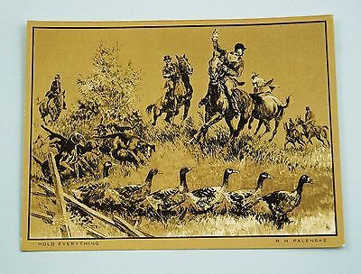 Russell When Sioux and Blackfeet Meet Color Foil Etch Print Vintage Charles M
