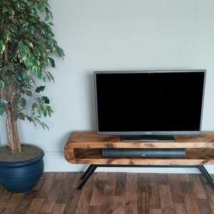 Tv Stand Narrow Retro Style Rustic Tv Unit 90 Cm Tv Unit Rustic Tv Unit Rustic Contemporary
