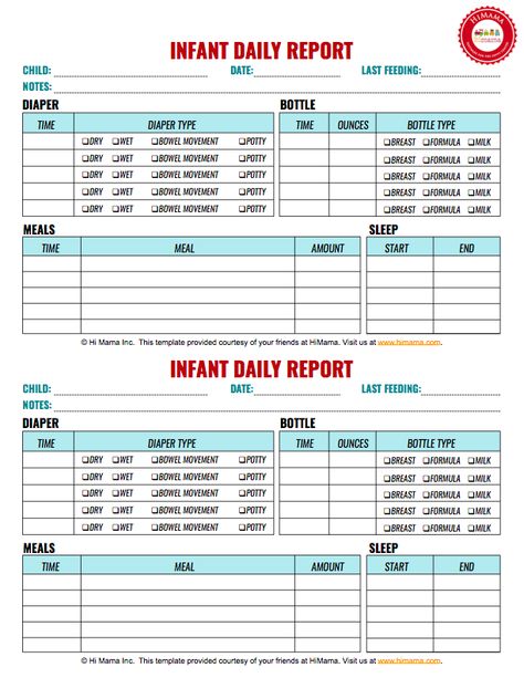 Daycare Infant Daily Report Keep track of bottles, solid feedings - daily report template word Daycare Infant Daily Report Keep track of bottles, solid feedings - daily report template word