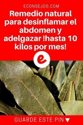 Remedio Natural Para Desinflamar El Abdomen Y Adelgazar Hasta 10