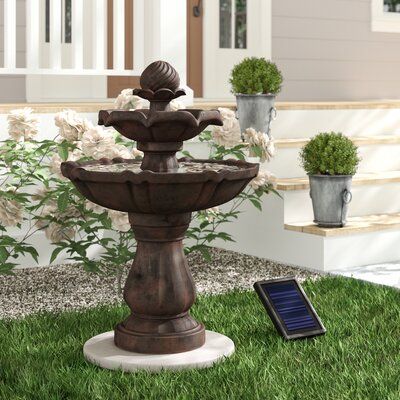 Sol 72 Outdoor Malpelo Resin Solar Fountain In 2020 Water Sol 72 Outdoor Malpelo Resin Solar