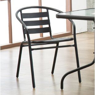 Wrought Studio Karim Patio Dining Chair Metal Patio Chairs Metal Chairs Patio Dining Chairs