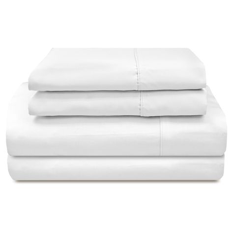 Solid Sateen Egyptian Cotton Sheet Set White Solid Egyptian Cotton Sateen