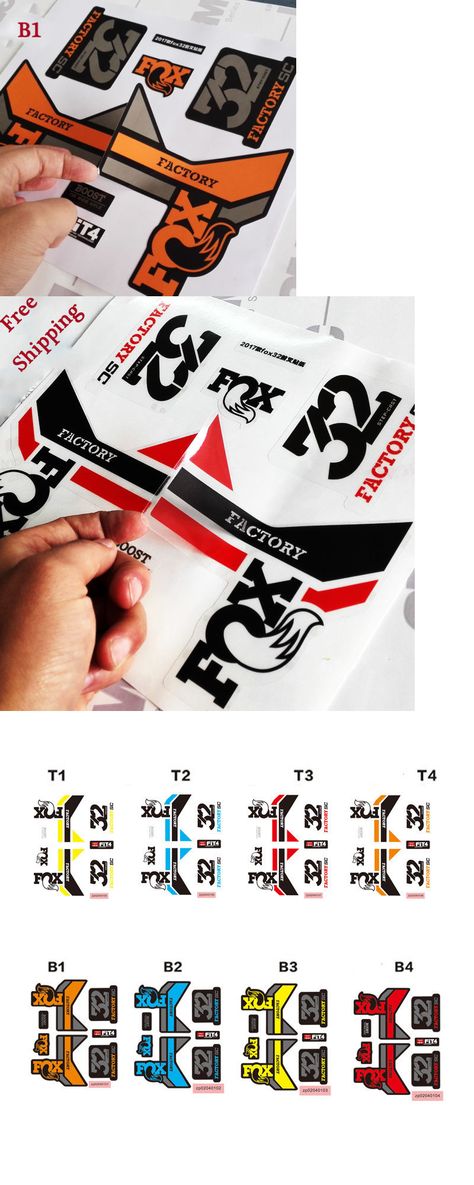 FOX 32 SC STEP-CAST Mountain Bicycle Fork Stickers for MTB DH Race Dirt Decals