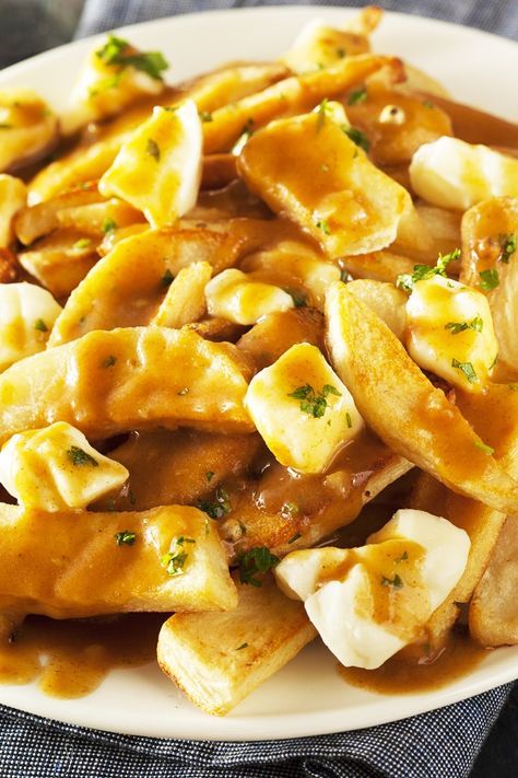 Canadian Fries With Gravy Traditional Canadian Poutine Recipe With Images Canadian Poutine Canadian Food Recipes