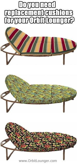 Orbit Lounger Replacement Cushions Only 175 199 Outdoor Orbit Lounger Replacement Cushions Only, Round Chaise Lounge Replacement Cushions