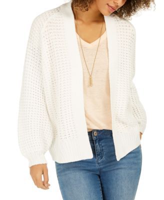 Chunky Cable Knit Open Front Cardigan, Created For Macy's Chunky Cable Knit Open Front Cardigan, Created For Macy's