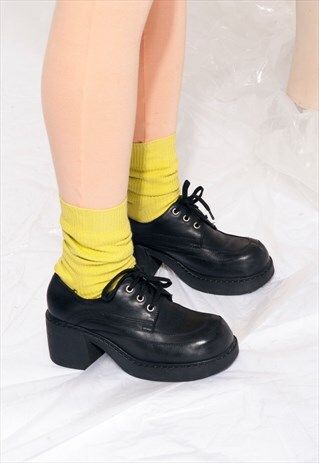 Vintage 90s Vegan Leather Platform Vintage 90s Vegan Leather Platform