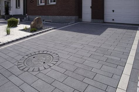 Einfahrten \ Parkplätze bonnet Garten- und Landschaftsbau - garageneinfahrt am hang Einfahrten \ Parkplätze bonnet Garten- und Landschaftsbau - garageneinfahrt am hang