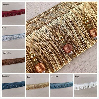 1M Pom Pom Curtain Tassel Fringe Trims Fabric DIY Ribbon Sewing Upholstery Decor 1M Pom Pom Curtain Tassel Fringe Trims Fabric DIY Ribbon Sewing Upholstery Decor
