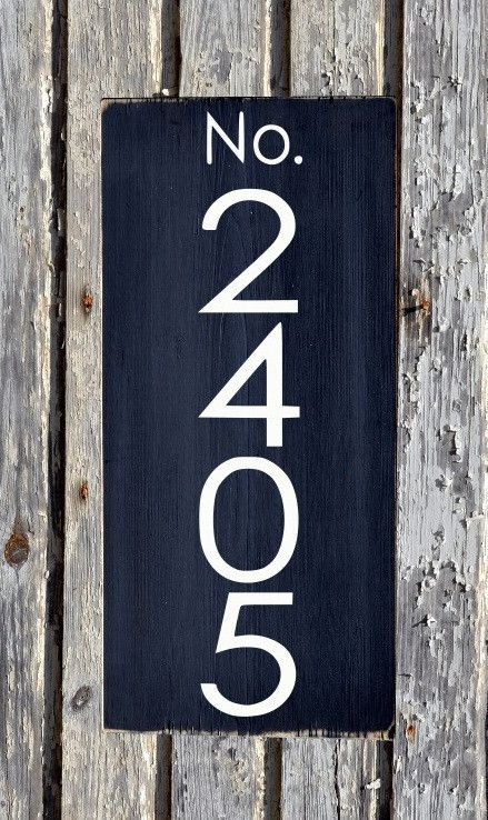 Address Sign Modern House Numbers Signs Outdoor Plaques Industrial Personalized Number Diy House Numbers Signs Outdoor Plaques, Large Outdoor Address Signs