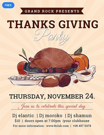 free thanksgiving celebration flyer flyer template flyer thanksgiving flyer template free download