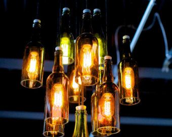 20 Bright Ideas DIY Wine & Beer Bottle Chandeliers Big DIY 20 Bright Ideas DIY Wine & Beer Bottle Chandeliers Big DIY