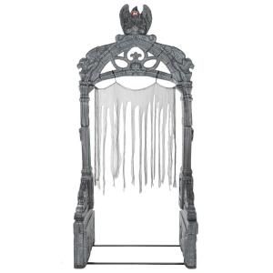 Home Accents Holiday 5 Ft Animated Led Haunted Hearse With Skeleton 2031 60066 The Home Depot In 2020 Archway Mausoleum Home Accents