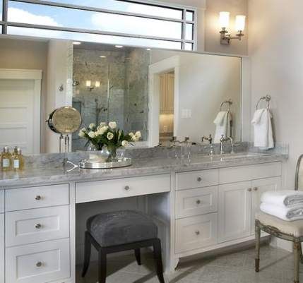 Makeup Storage Under Sink Double Vanity 24 Best Ideas Large Bathroom Design Trendy Makeup Storage Under Sink Double Vanity, Master Bathroom Layout With Makeup Vanity