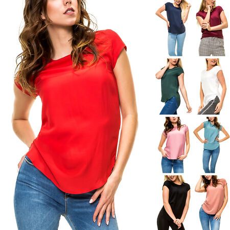 Only Damen Langarmbluse Hemdbluse Business Damenshirt Shirt Top Color Mix NEU