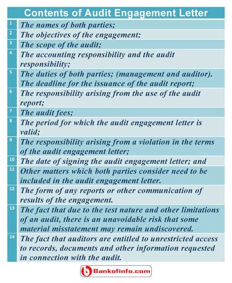 Contents of audit engagement letter Auditing Pinterest - engagement letter Contents of audit engagement letter Auditing Pinterest - engagement letter
