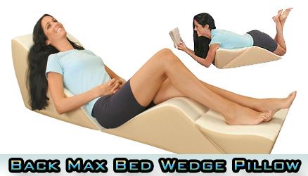 back pain InteVision Foam Bed Wedge Pillow (28 x