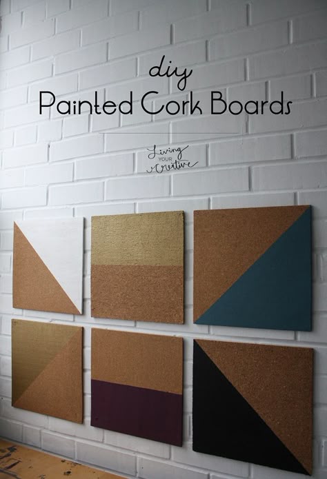 Organize In Style With These Diy Painted Cork Boards From Living Organize In Style With These Diy Painted Cork Boards From Living Your Creative