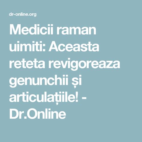 retete pentru articulatiile genunchiului durere la nivelul articulațiilor lombare