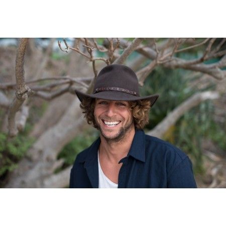 New Conner Bounty Hunter Water Resistant Cotton Hat Brown Large