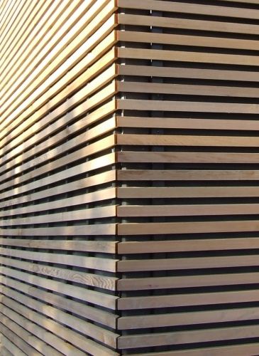 Clin claire-voie en Red Cedar Red cedar - stores venitiens exterieurs bois Clin claire-voie en Red Cedar Red cedar - stores venitiens exterieurs bois