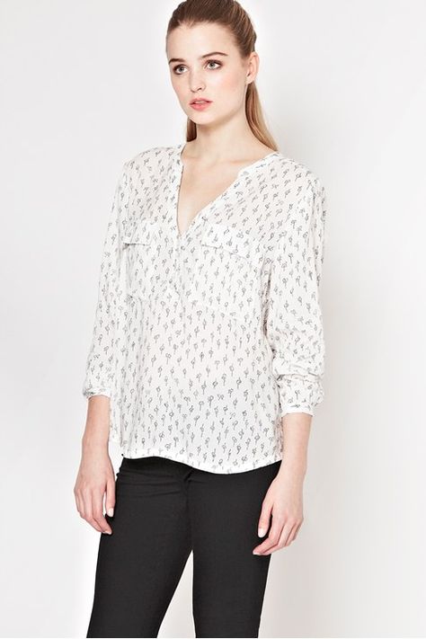 Great Plains Get Knotted Print Shirt | Printed shirts, Tunic tops, How to wear