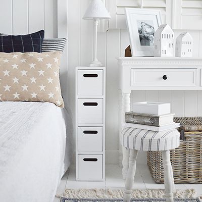 Narrow White Bedside Tables New England Bedroom Furniture Table Small Bedroom Furniture White Bedside Table, Small Narrow Side Table White
