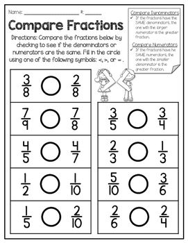 Comparing Numerators And Denominators Freebie Best Of Fourth Grade Comparing Numerators And Denominators Freebie Best Of Fourth Grade Math Fractions Th Grade Math
