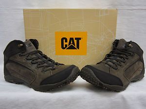 Sangrado de Cuero para Hombre CATERPILLAR CAT Casual Zapatillas Sneakers Brown UK 8 nos 9