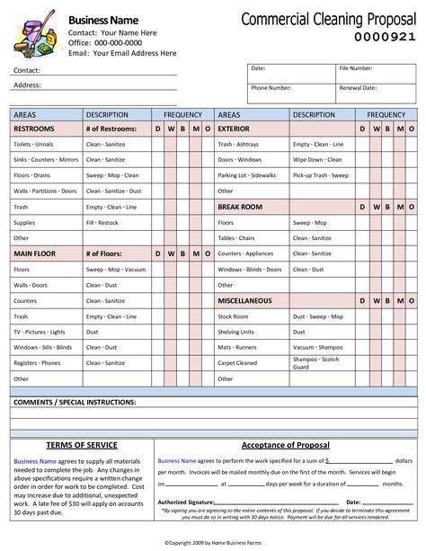 cleaning bid proposal template officecleaning commercial cleaning bid proposal