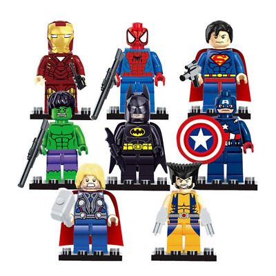 8pcs Super-Heroes-Avengers-Iron-Man-8pcs lego minifigure