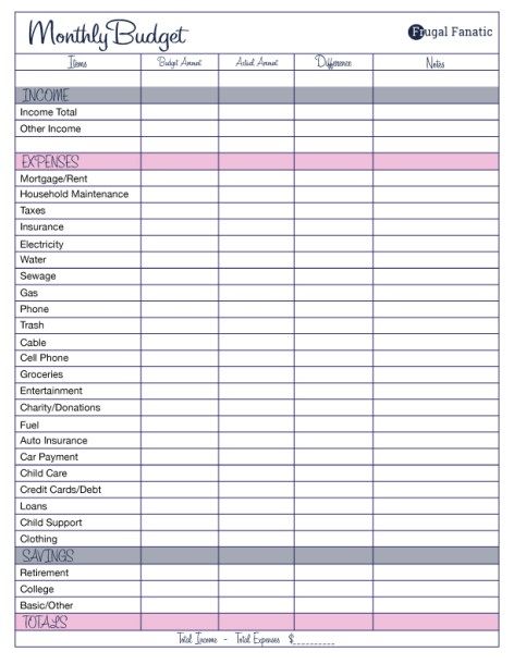 17 brilliant and free monthly budget template printable you templates for budgets monthly