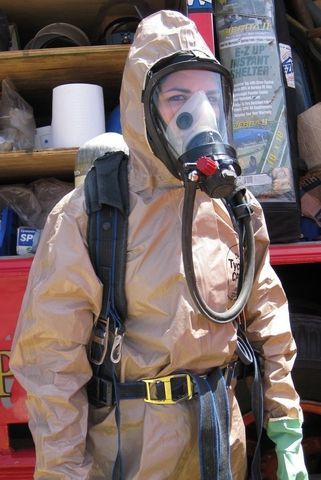 Kfdcommercialdivingequipment Mask Girl Hazmat Suit