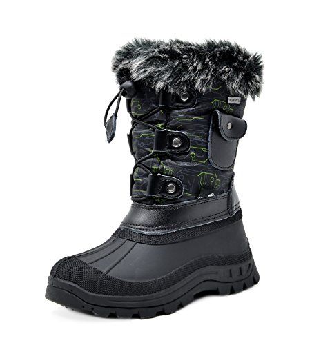DREAM PAIRS Boys Girls Insulated Waterproof Winter Snow Boots