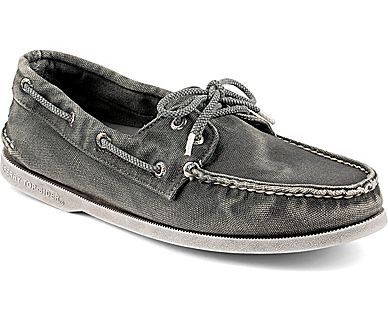 Authentic Original Color Washed Canvas 2 Eye Boat Shoe Boat