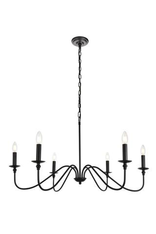 Rohan Matte Black Six Light Chandelier Rohan Matte Black Six Light Chandelier
