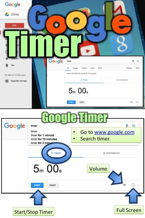 15 minute timer google
