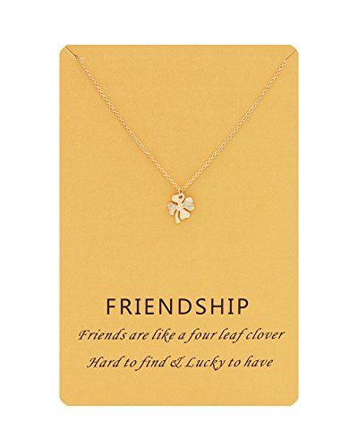 Zealmer Four Leaf Clover Necklace Lucky Charm Be Necklaces With Meaning Family Tree - Four Leaf Clover Pendant Meaning