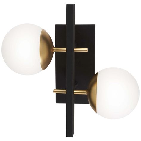 George Kovacs Alluria 2 Light Weathered Black With Autumn Gold George Kovacs Alluria 2 Light Weathered