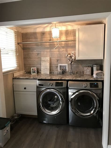35 Basement Laundry Room Ideas On Decorating Makeovers And Flooring A Basement Laundry Room In 2020 Rustic Laundry Rooms Perfect Laundry Room Laundry Room Storage