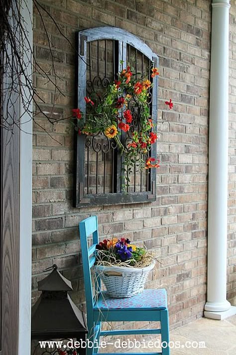 Vintage Window Fl Spring Porch Art Decor Vintage Window Fl Spring Porch Art Decor