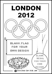 olympic rings coloring pages kids design their own flags and medals