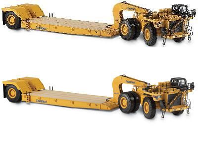 Cat Caterpillar 1:50 scale Cat 784C Tractor With Towhaul Lowboy Trailer 55220