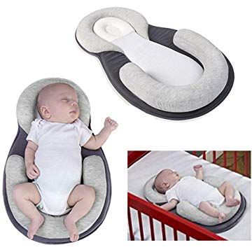 DIVISTAR Portable U Shape Baby Bed Baby Stereotype U Shaped Pillow Memory